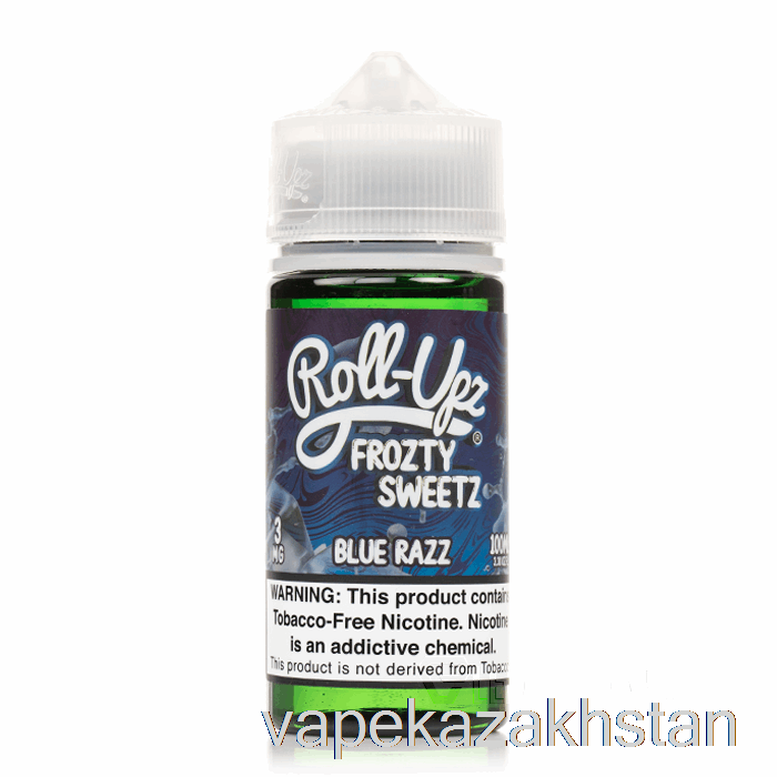 Vape Smoke Blue Raspberry ICE - Juice Roll-Upz E-Liquid - 100mL 3mg